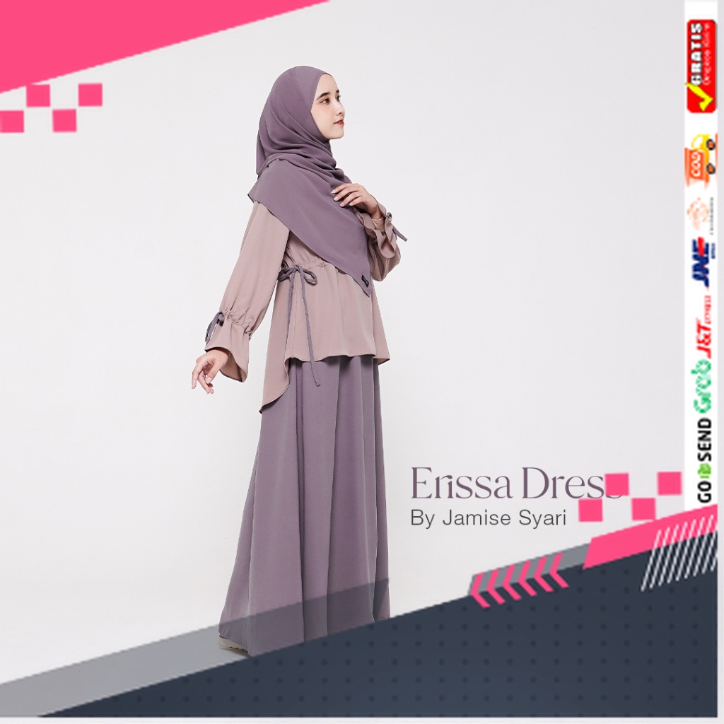 BAJU GAMIS MODEL BARU TERMURAH STYLE TRENDY /Jamise | Erissa Dress