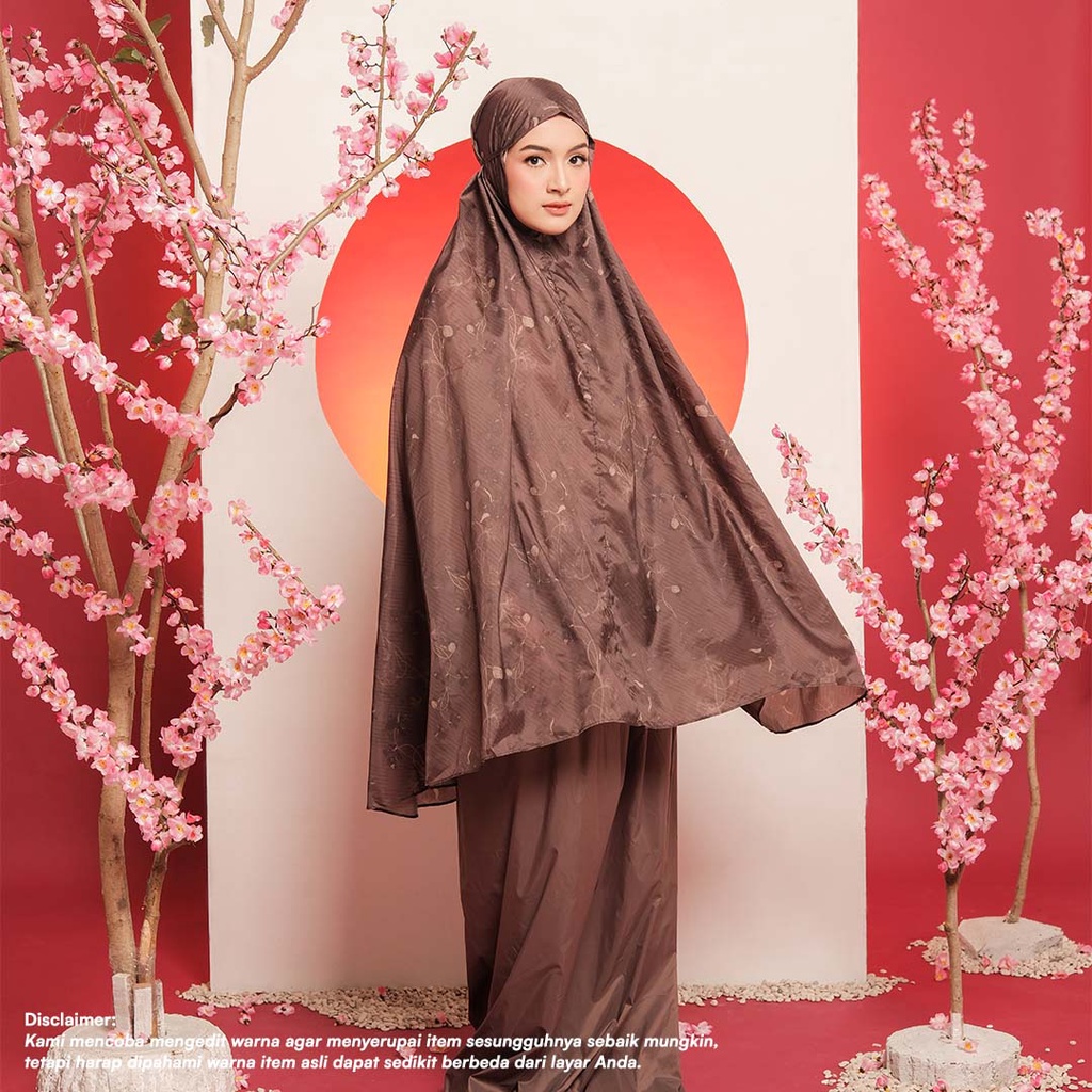 MUKENA TRAVEL MINI ALIF MOTIF HANAMI COLLECTION PARASUT PREMIUM KOREA