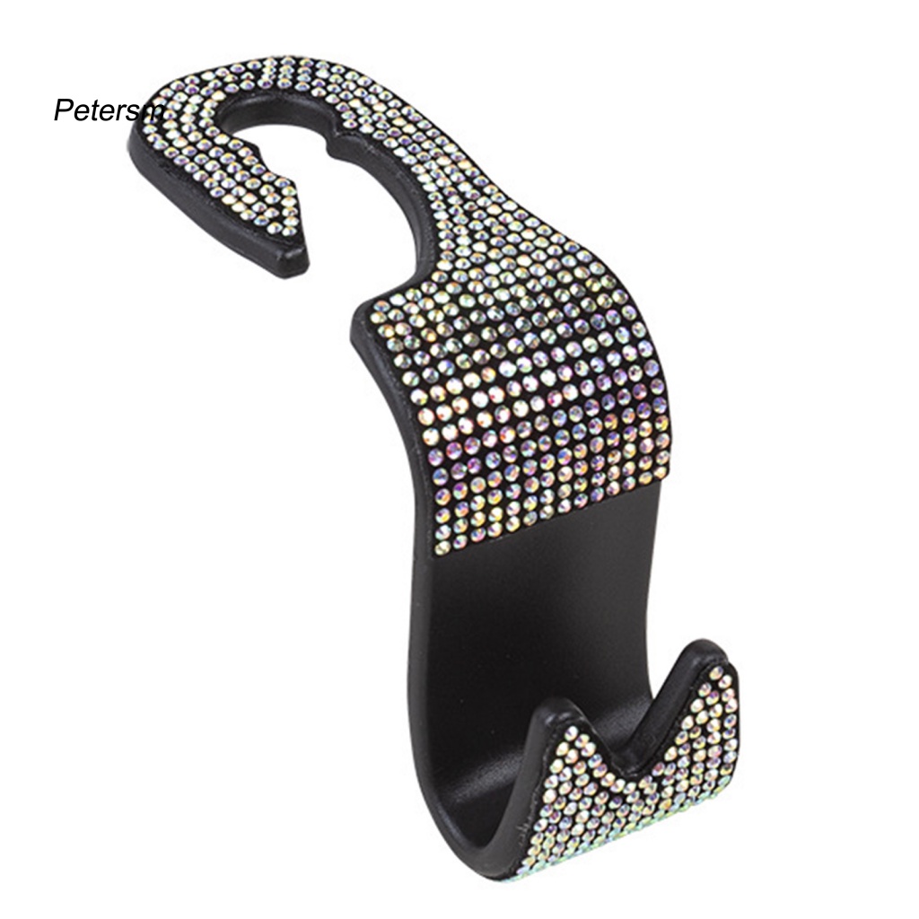 Pp Gantungan Mobil Ringan Aksesoris Interior Mobil S-shaped Auto Seat Back Hook Ketangguhan Besar