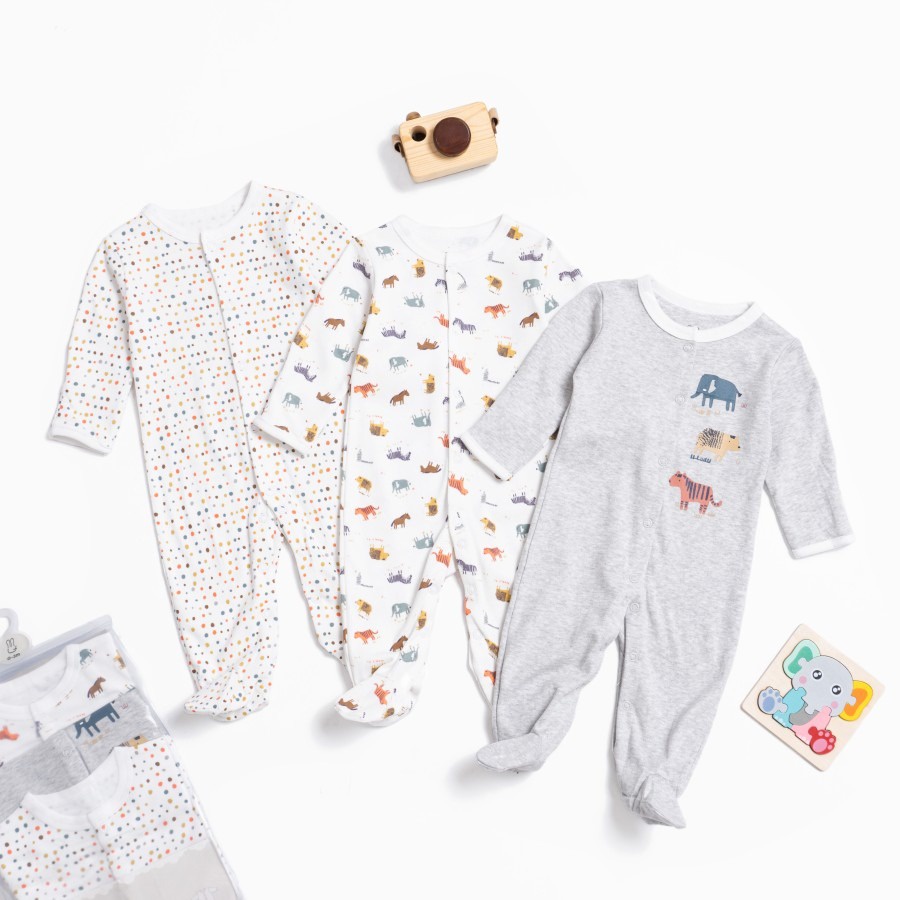 MemoryLife Sleepsuit 3 in 1 | White Zoo