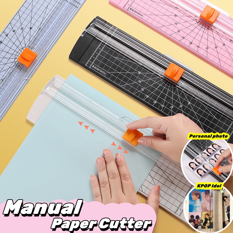 A4/a5 Pemotong Kertas Portable Manual Trimmer Scrapbook Craft Cutter DIY Idol Photo Cutter Ubah Ukuran Alat Tulis Kantor