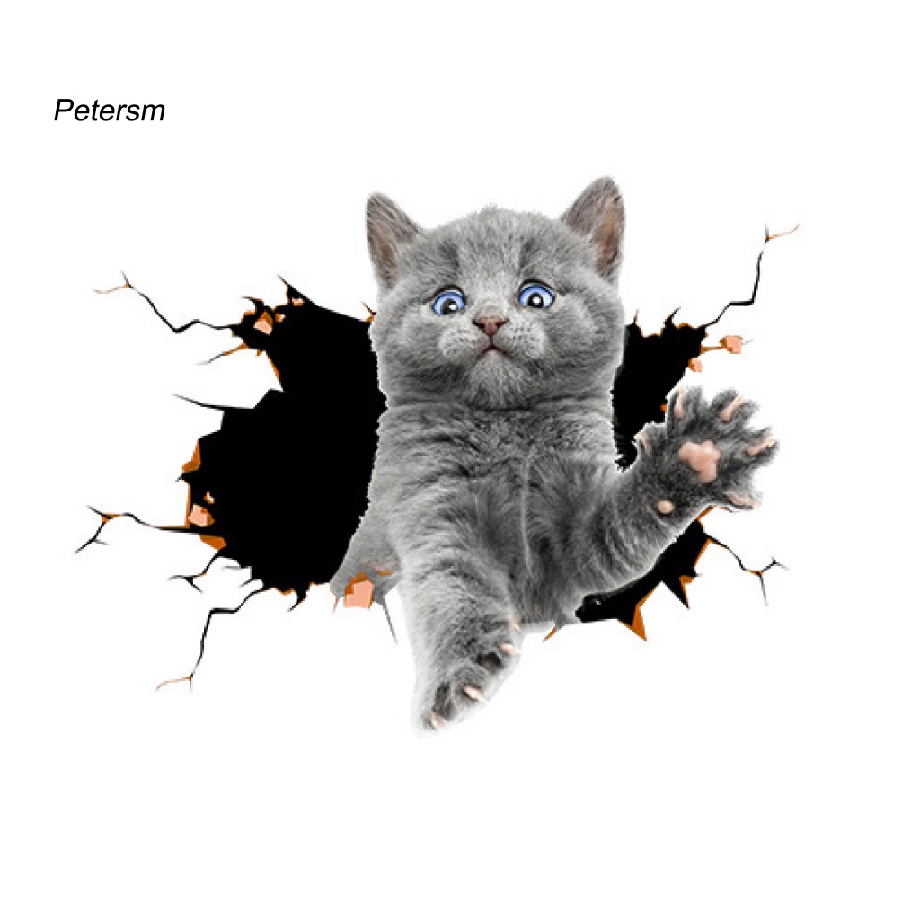 Pp Ada Sisa Stiker Jendela Mobil Untuk Ruang Kelas 3D Prank Kreatif Mobil Decal Halus