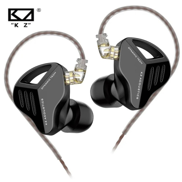 KZ ZVX with Mic New Flagship Dynamic Earphone In Ear Monitor Bass