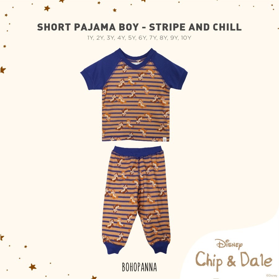 Bohopanna - Short Pajamas Boy Disney | Baju Tidur Anak 1-10tahun