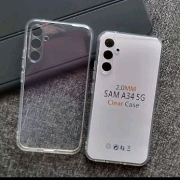 C/C- SILIKON CASE CASING COVER SOFTCASE BENING TRANSPARAN SAMSUNG A34 / SAMSUNG A54 NEW