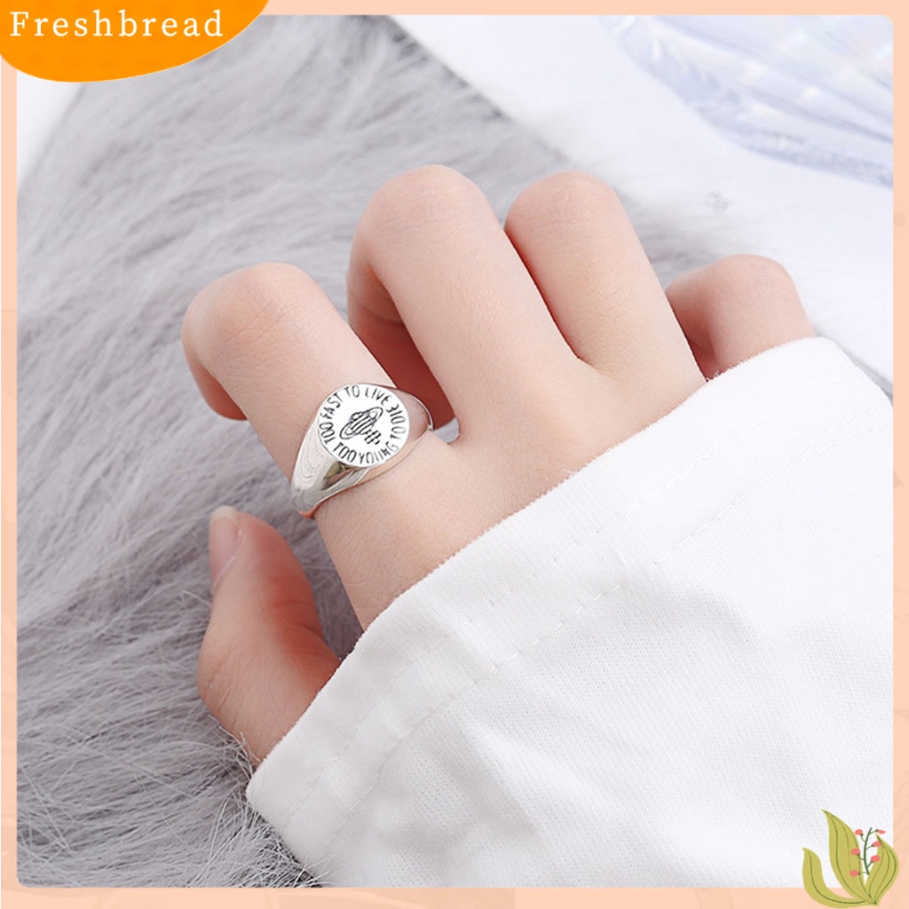 &lt; Freshbread &gt; Cincin Jari Bukaan Adjustable Wanita Saturnus Bulat Semua Cocok Ring Untuk Pacaran