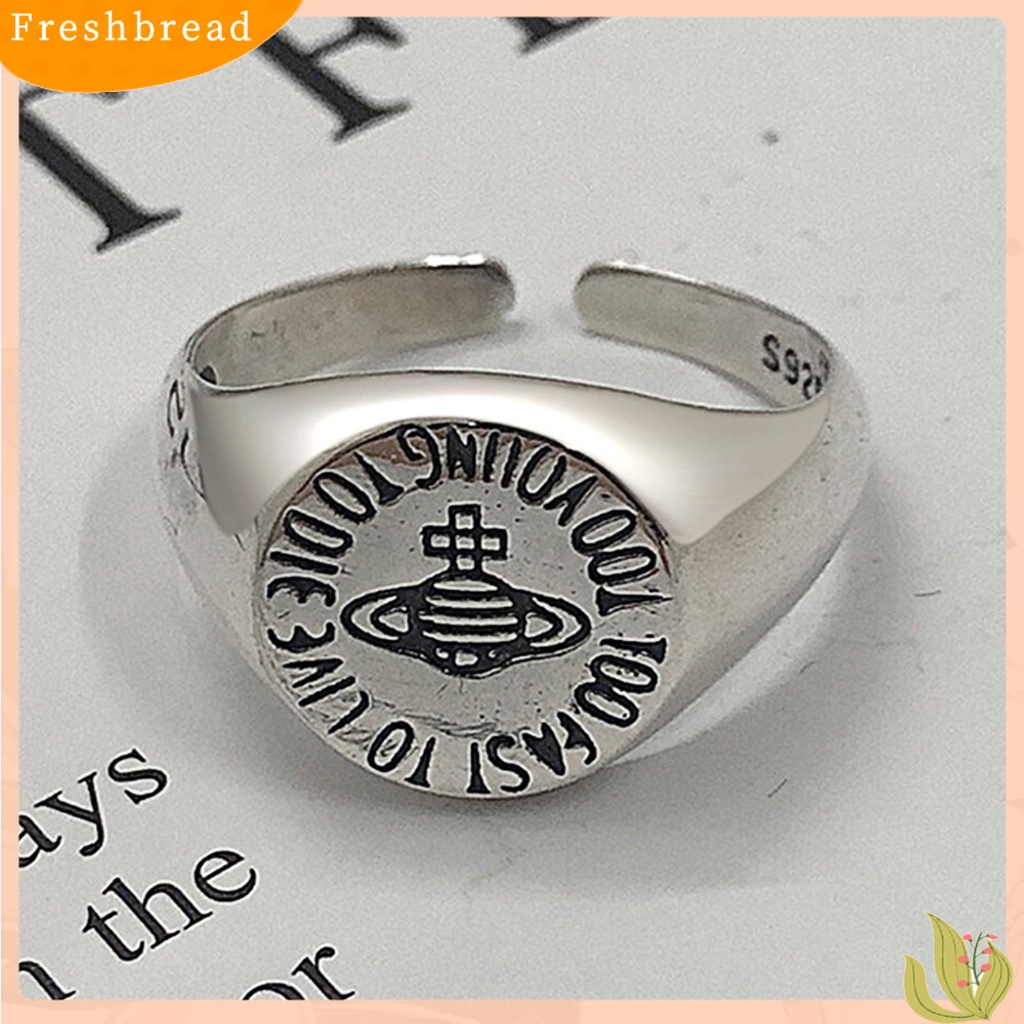 &lt; Freshbread &gt; Cincin Jari Bukaan Adjustable Wanita Saturnus Bulat Semua Cocok Ring Untuk Pacaran