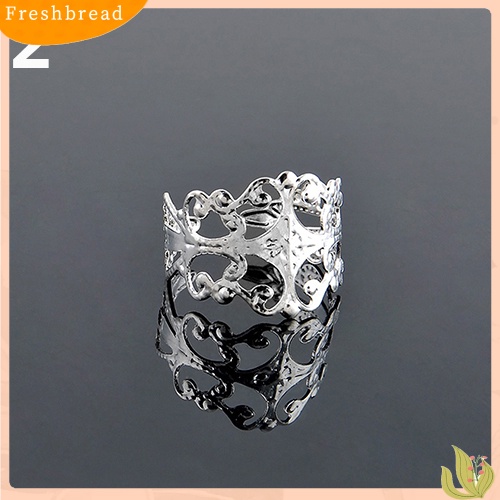 &lt; Freshbread &gt; Fashion Wanita Berongga Adjustable Perhiasan Pantai Cincin Ujung Terbuka Untuk Hadiah Pesta