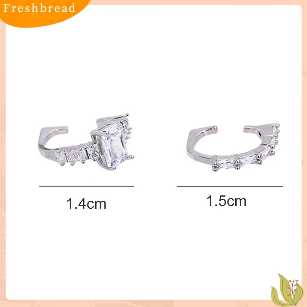 &lt; Freshbread &gt; 1Pc Wanita Fashion Klip Telinga Pengerjaan Halus Bersinar Eye-catching Tanpa Tindik Cukup Kokoh Elegan Halus Klip Untuk Pacaran