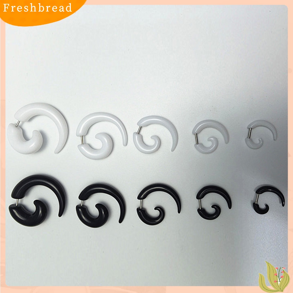 &lt; Freshbread &gt; 1Pc Unisex Spiral Ear Plug Tandu Pengukur Terowongan Daging Tindik Perhiasan Hadiah