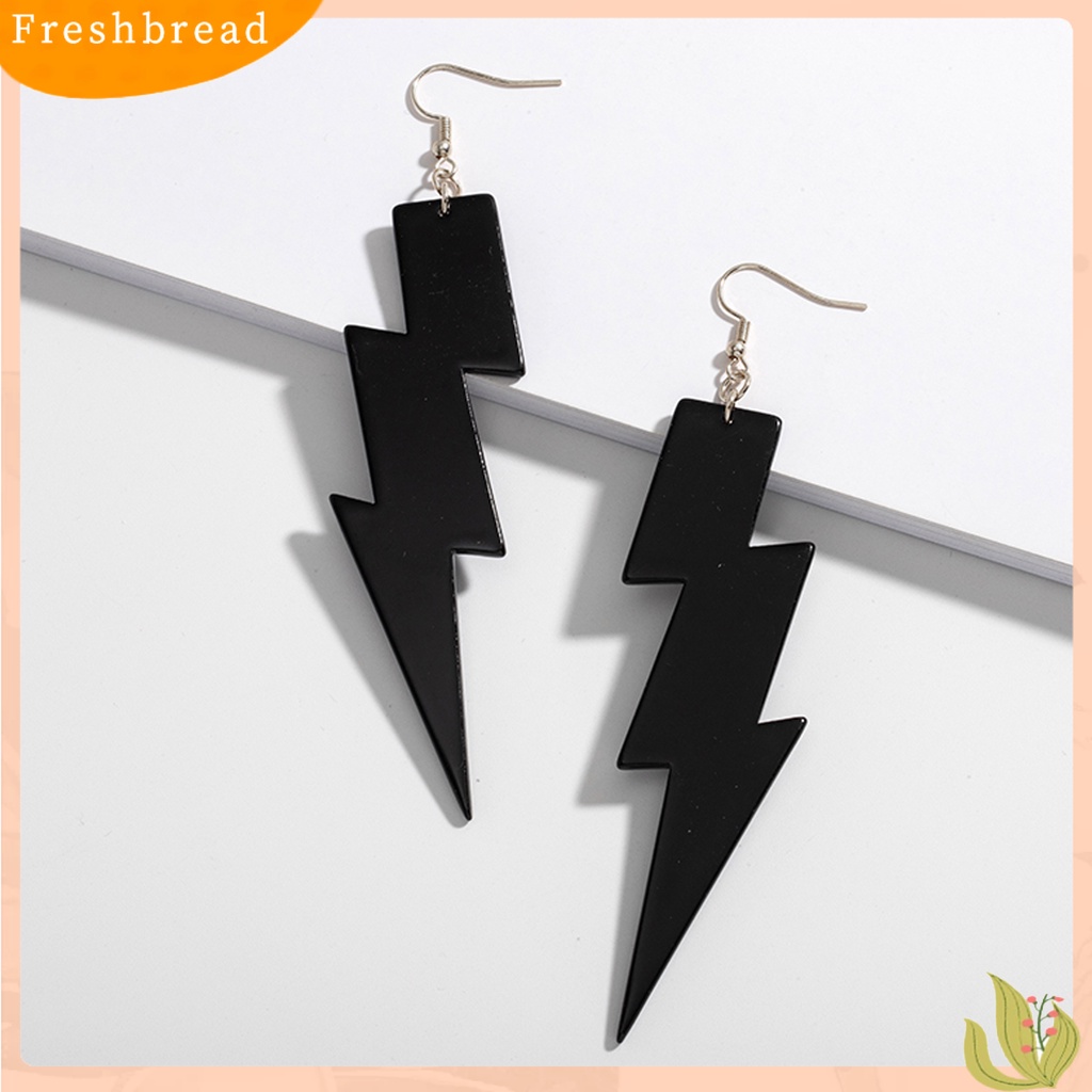 &lt; Freshbread &gt; 1pasang Anting Menjuntai Bentuk Petir Fluorescence Jewelry All Match Anting Kait Ringan Untuk Pakaian Sehari-Hari