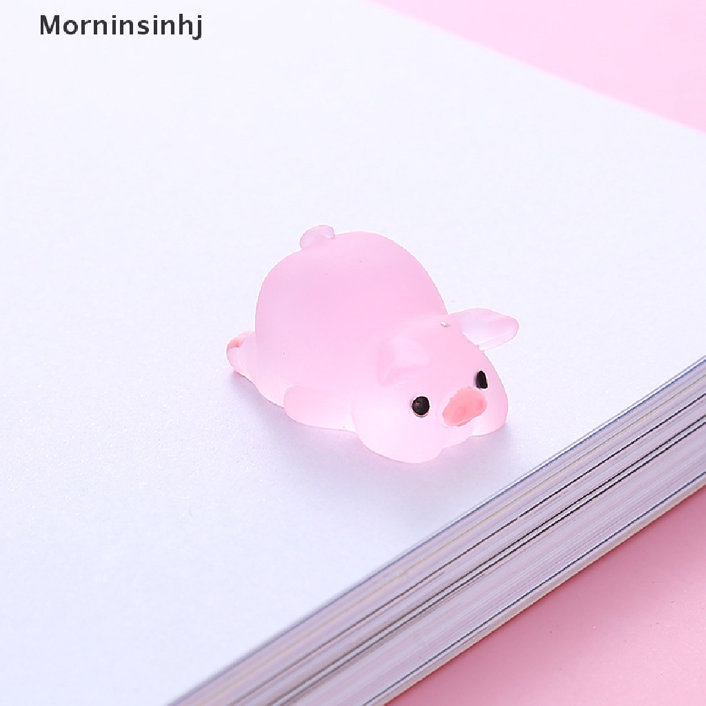 Mornin 6 Pcs Mini Resin Kartun Babi Miniatur Terrarium Patung DIY Dekorasi Rumah Aksesoris id