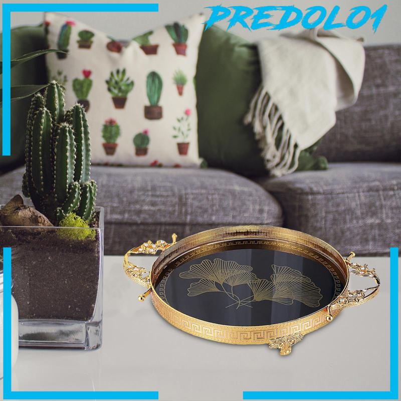 [Predolo1] Nampan Hias Dengan Pegangan Nordic Style Desktop Organizer Serving Tray