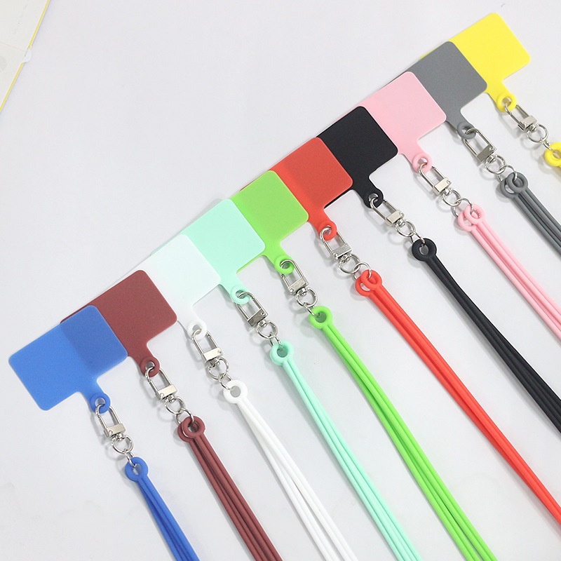 Indah Compact Ultra-Tipis Universal Adjustable Elastis Pull-Proof Patch Lanyard Anti Hilang Kuat Tahan Air Non-deforming Patch Strap