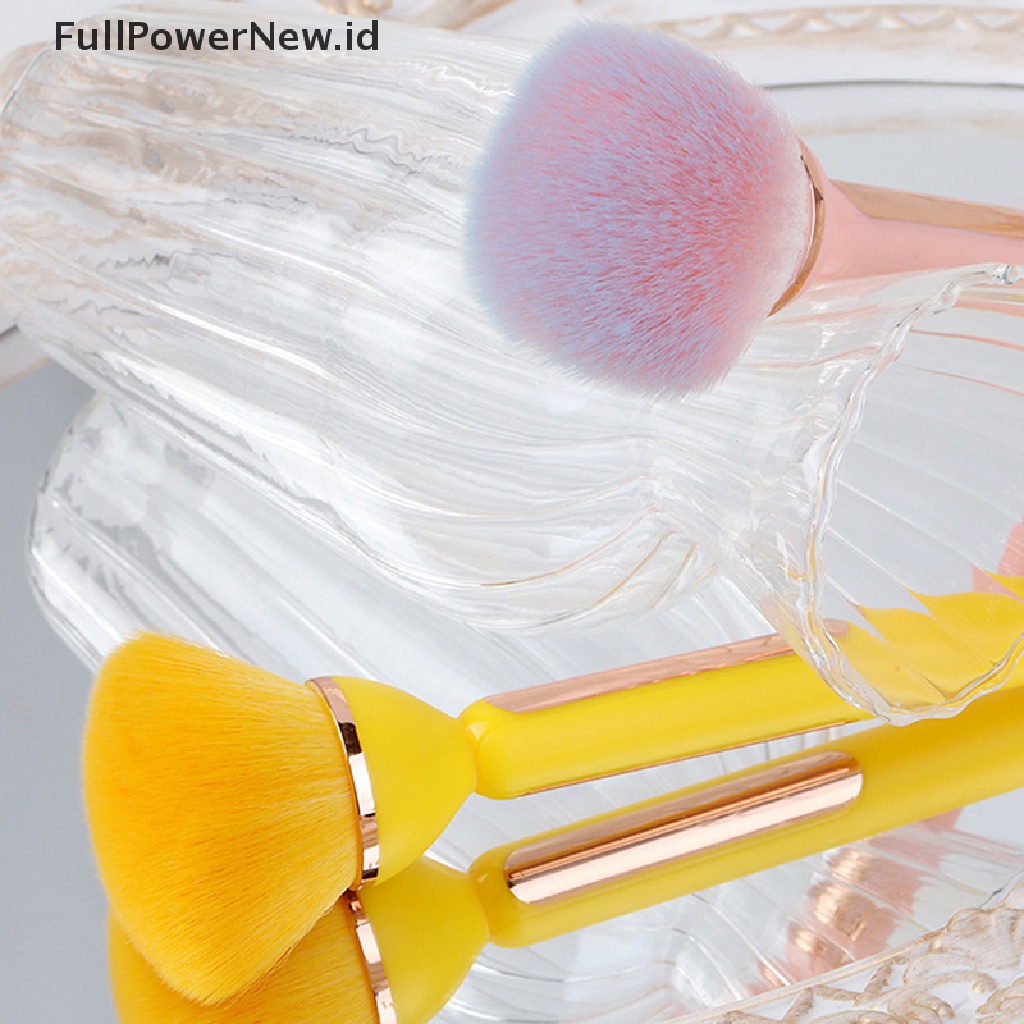 Power 1PC Sikat Pembersih Debu Kuku Kepala Besar Untuk Manicure Blush Powder Makeup Brushes ID