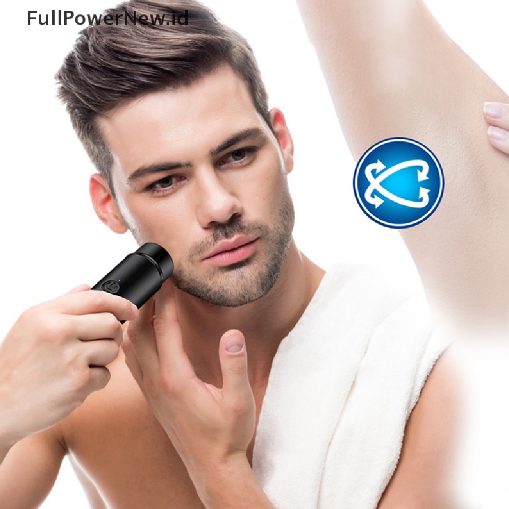 Power Alat Cukur Mini Elektrik Pria Portable Electric Razor Beard USB Shaver ID