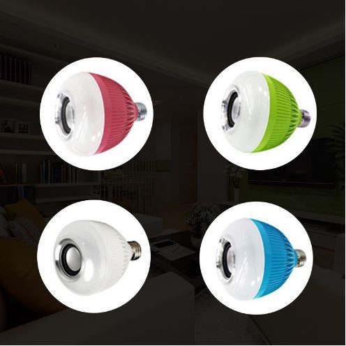 Lampu Speaker Bluetooth 2in1 Remote control BOHLAM 6W LED Disco RGBW Remote Control 6watt Music RGB Party Lamp