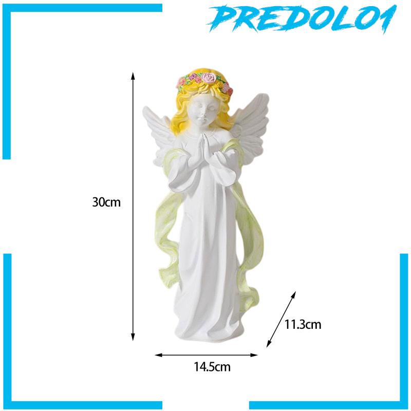 [Predolo1] Patung Malaikat Gadis Berdoa Cherub Figurines Ruang Tamu Resin Patung Hadiah