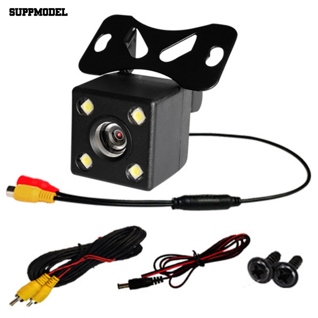 Suppmodel 1set Kamera Cadangan Mobil Handal Aksesoris Mobil Good Night Vision Car Backup Camera 4per8 /12 Lampu LED