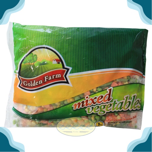 

Golden Farm Mix Vegetable / Wortel / Kacang Polong / Jagung 1 Kg