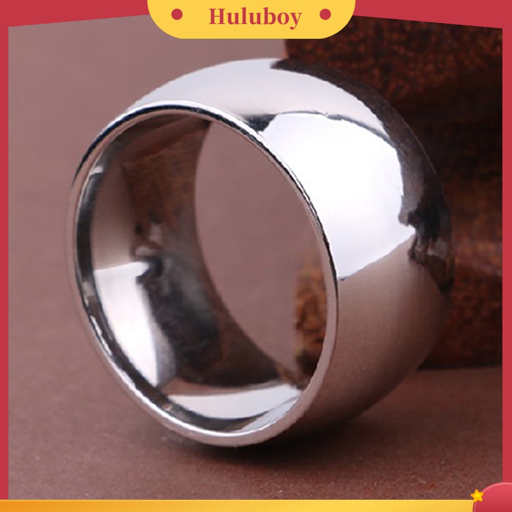 {Ready Stok} Cincin Pria Wanita Ringkas Baja Titanium Band Kawin Pertunangan Kekasih Perhiasan