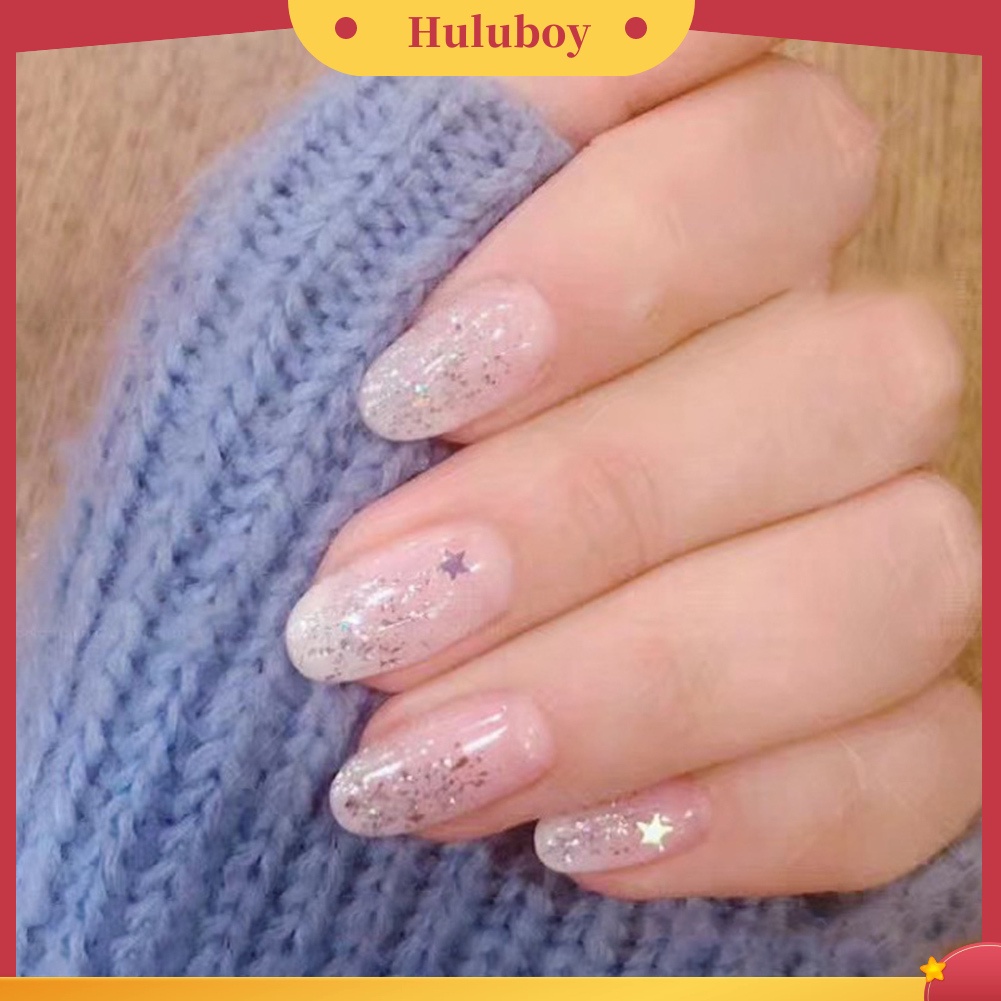 {In Stock} Manikur Hati Bintang Bulan Berujung Lima Payet Glitter Campuran DIY Nail Art Decor