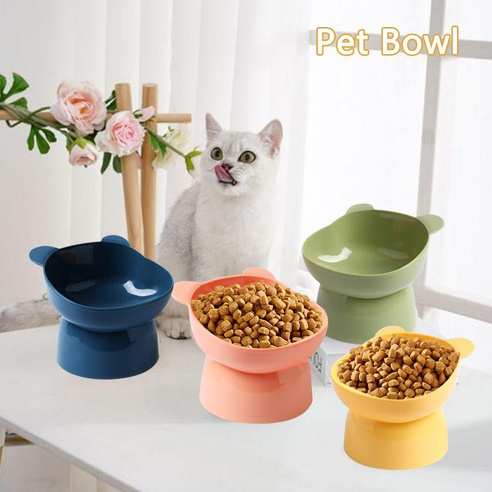 Suyo Pet Bowl Portable Cangkir Makan Anjing Kucing Elevated Bowl