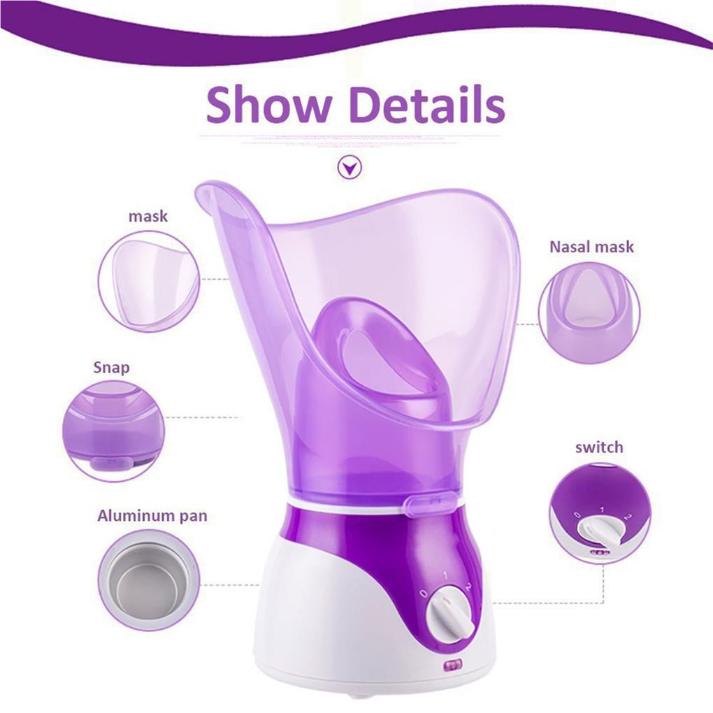 Facial Steamer Professional Spa Rumah Pengukus Wajah Sauna Kabut Hangat Pelembab Humidifier Cepat Steam Sprayer