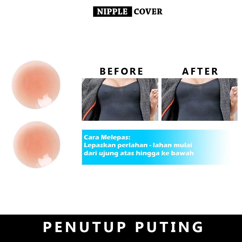 Penutup Puting Payudara Nipple Pad Silikon Payudara