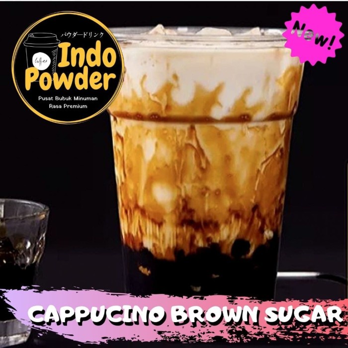 

[Bubuk MInuman Aneka Rasa] Bubuk Minuman Cappucino Brown Sugar 1Kg / Bubuk Cappucino Brown Sugar