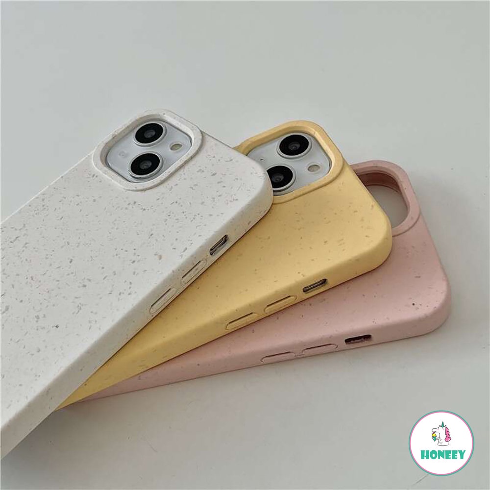 Casing Ponsel Silikon Cair Untuk Iphone14 13 12 11 Pro Max Matte Wheat Straw Cover Untuk iphone X XR XS Max6 7 8 Plusbumper Shockproof Case