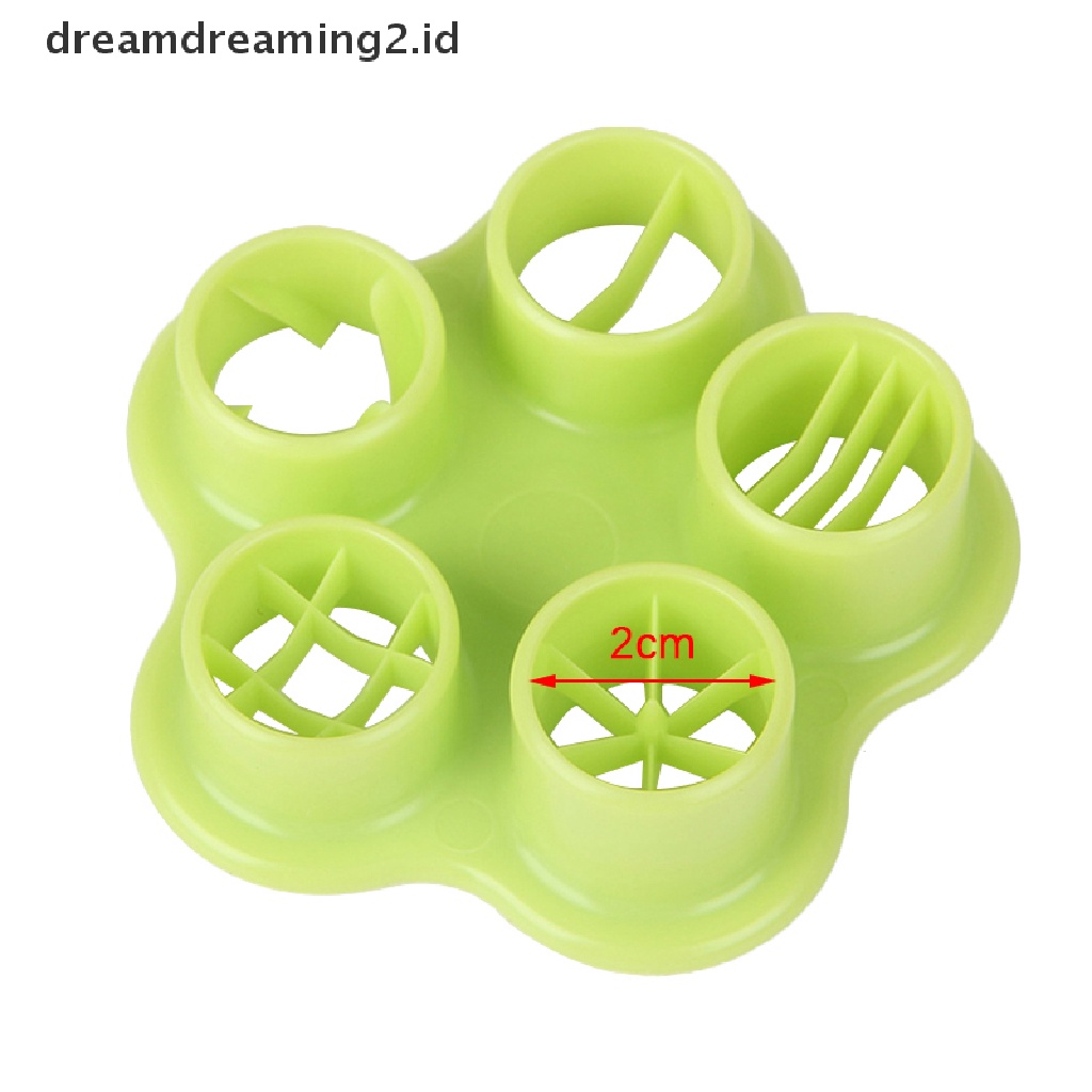 (Hot) 5in1 Sausage Hot Dog Cutter Set Ham Pemotong Sosis Dapur Cutg Cetakan DIY//