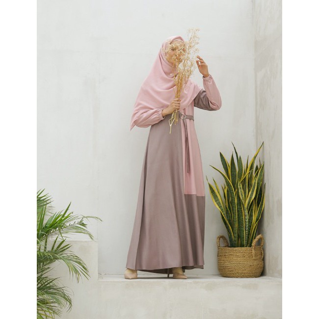 Giets - raya dress two tone series | gamis simpel