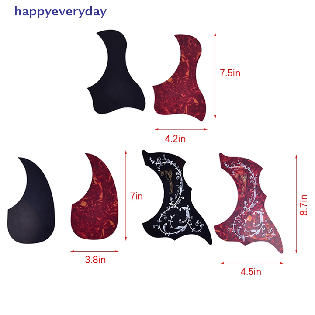 [happy] Profesional Guitar Pickguard Adhesive Pick Guard Sticker Untuk Gitar Akustik [ID]