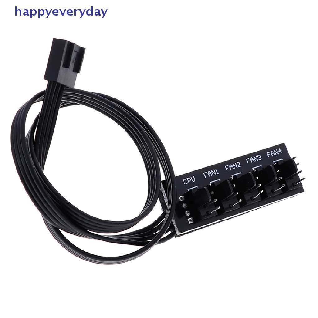 [happy] 40cm 1sampai5 4-Pin molex TX4 PWM CPU cooling fan splitter adapter Kabel Listrik [ID]