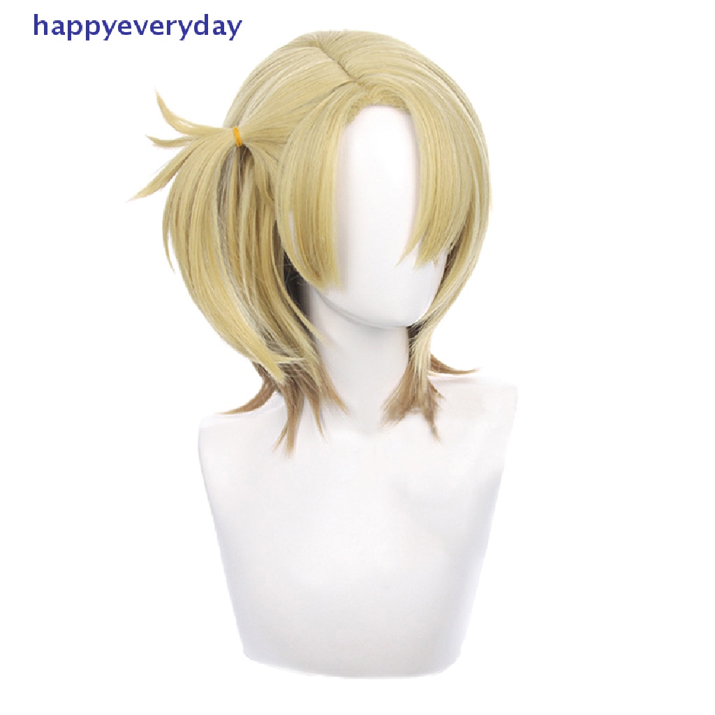 [happy] Vtuber Ike Luca Kaneshiro Lurus Cosplay Anime Pesta Kostum Rambut Wig [ID]