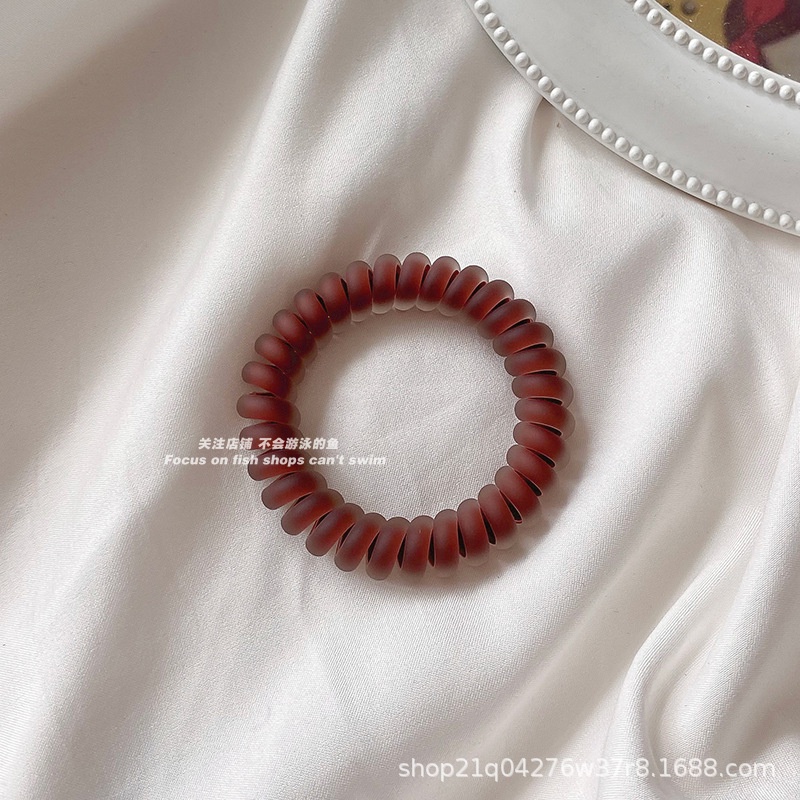 Warna Lingkaran Rambut Elastis Tinggi Karet Gelang Kepala Tali Korea Retro Perempuan Ikat Tali Rambut Dekorasi Kepala Head Rope