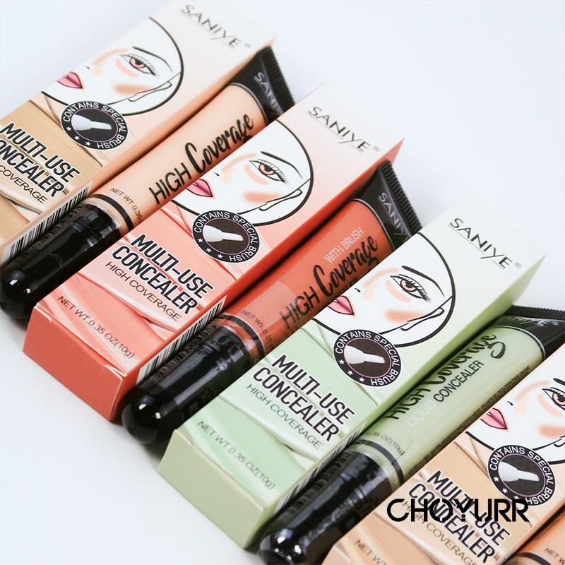 【COD】Concealer Waterproof Wajah Full Coverage Color Corrector Merah Concealer Dengan Control Moisturizing Brightening-CH