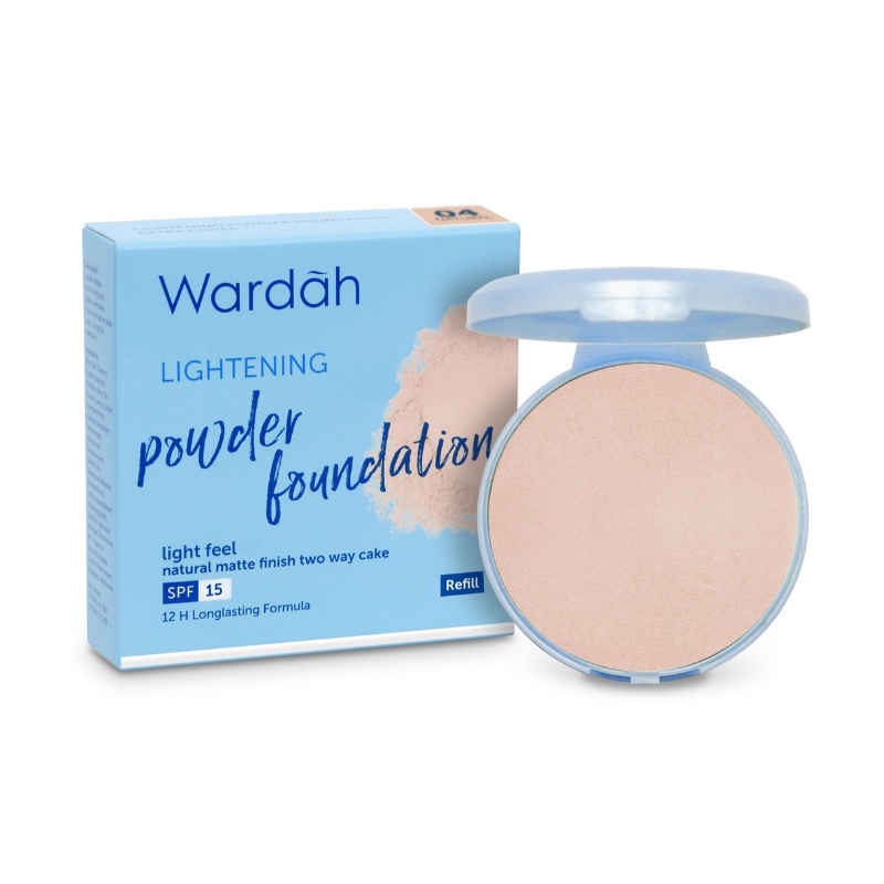 WARDAH Refill Lightening Powder Foundation Extra Cover 10g - Apple_Kosmetik