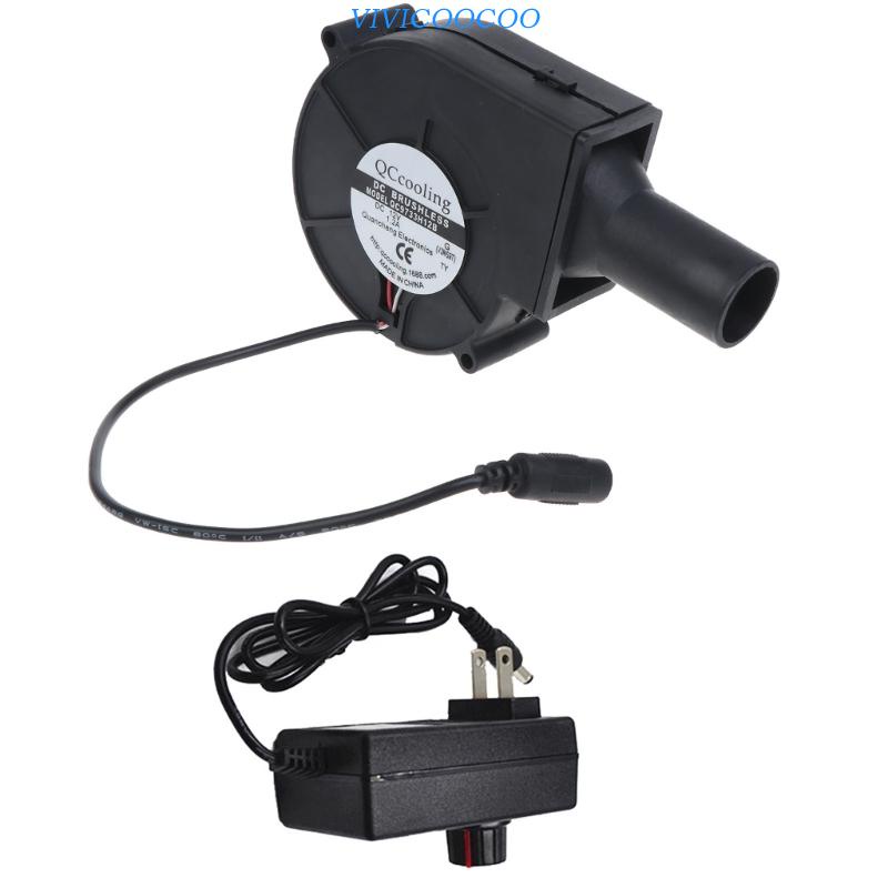 Vivi 97mmx33mm 12V Blower Masak 110V 220V Power Fan9733 Dengan Variable Speed Controller BBQ Charcoals Starter