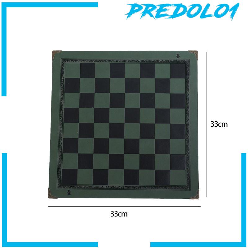 [Predolo1] Matras Chessboard Bahan Kulit PU Alas Catur Tahan Panas Untuk Permainan Tamanoutdoor