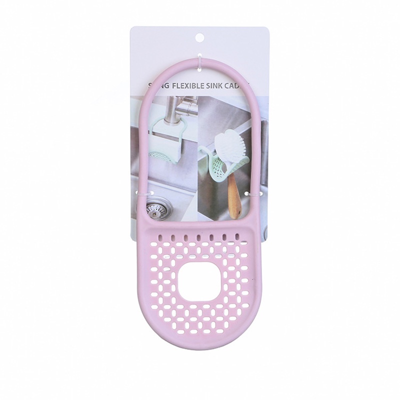 1pc Spons Wastafel Dapur Saluran Air Ruck/Brush Holder Home Organizer Multifungsi Alat Dapur Kamar Mandi Foldable