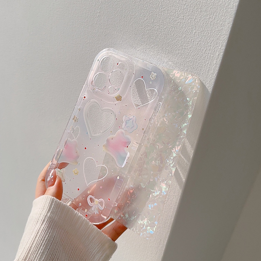 IPHONE Wanita Dream Phone Case Hola Dyeing Bunny Motif Kerang Anti Jatuh Soft Cover Untuk Iphone11 12 13 14 PLUS PRO MAX
