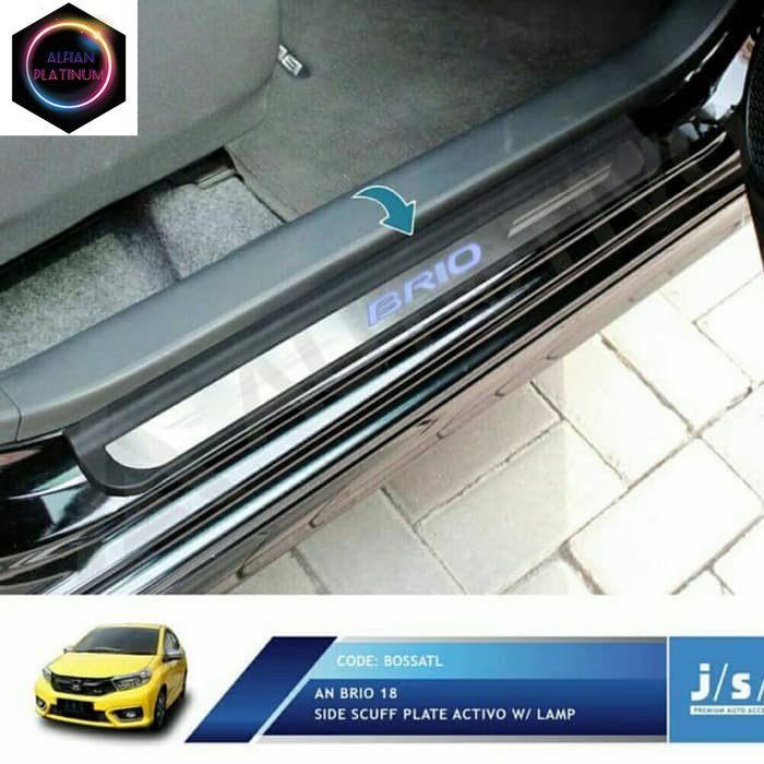 Sill Plate Samping Lampu Mobil Honda All New Brio 2018 2019 Variasi Mobil