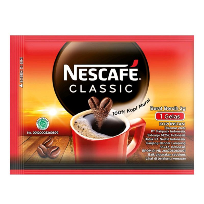 

Promo KOPI INSTAN NESCAFE CLASIC ROBUSTA KOPI 10@2GRAM Renceng