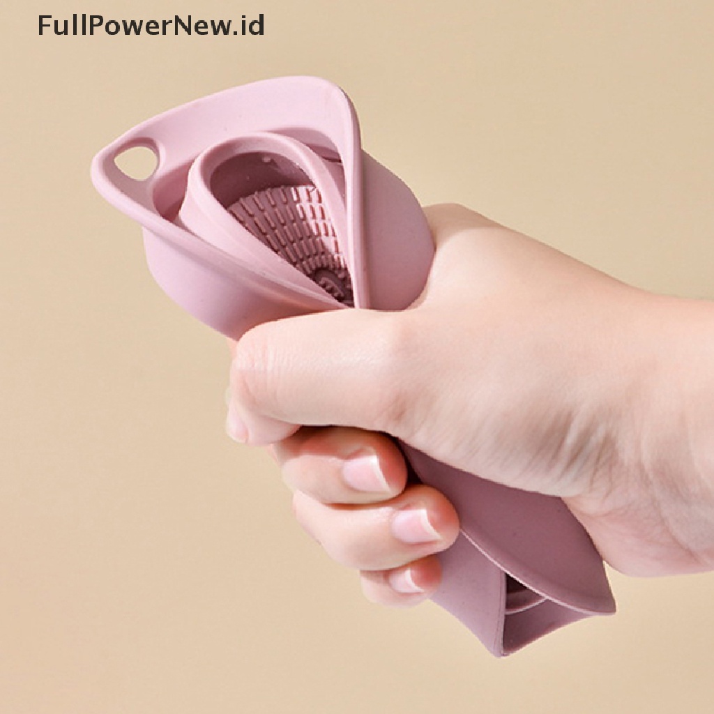 Power Silicone Makeup Brush Cleaner Alat Alas Pembersih Papan Scrubber Cuci Mangkok ID