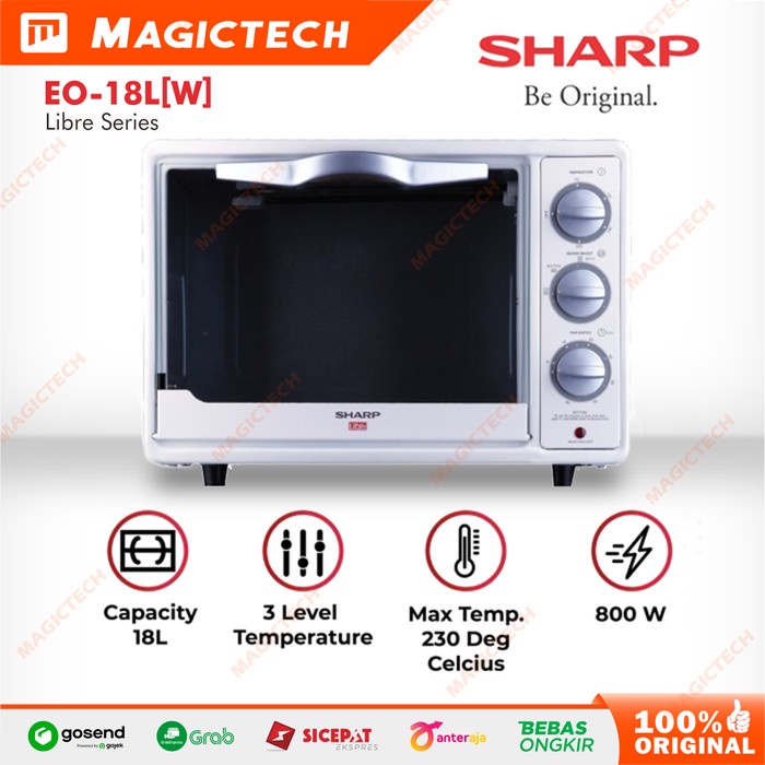 OVEN LISTRIK SHARP EO-18 / EO-18L(W) - 18 Liter