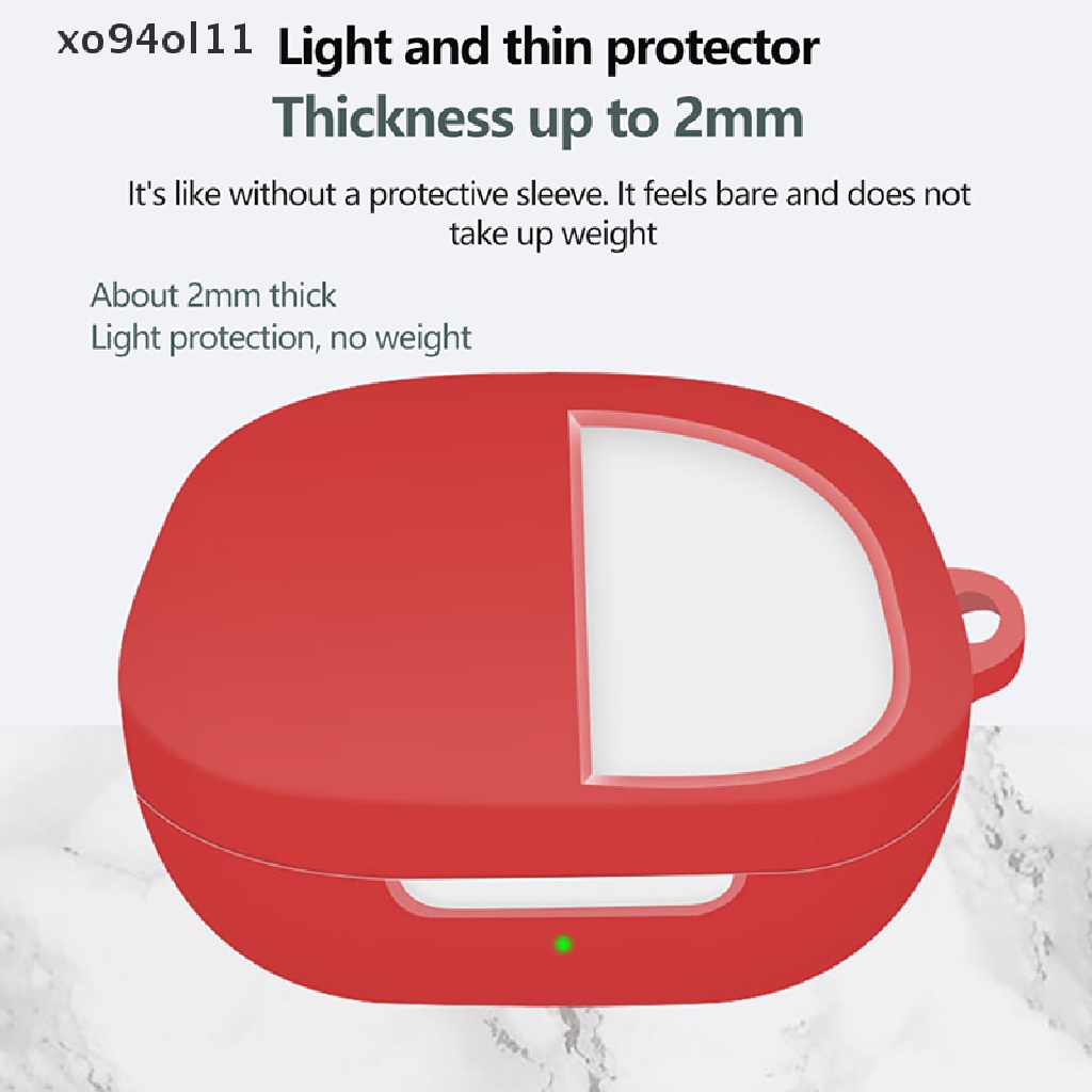 Xo Trendi Lucu Shockproof Bluetooth Headset Case Tahan Debu Soft Shell Silikon Earphone Cases Untuk QCY T13 Charging Box Dengan Kait OL