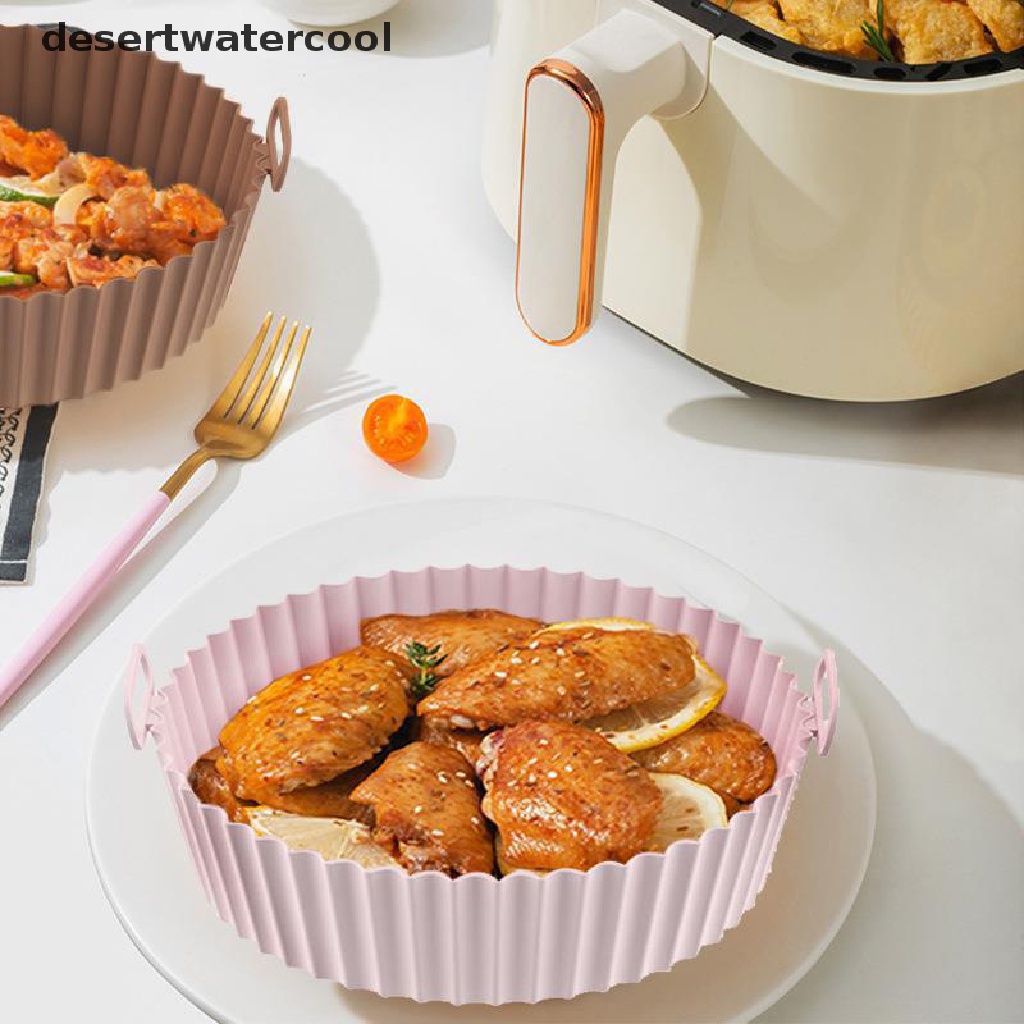 Deid 16.5 cm Air Fryer Silicone Pot Air Fryer Basket Liner Anti Lengket Oven Baking Tray Martijn