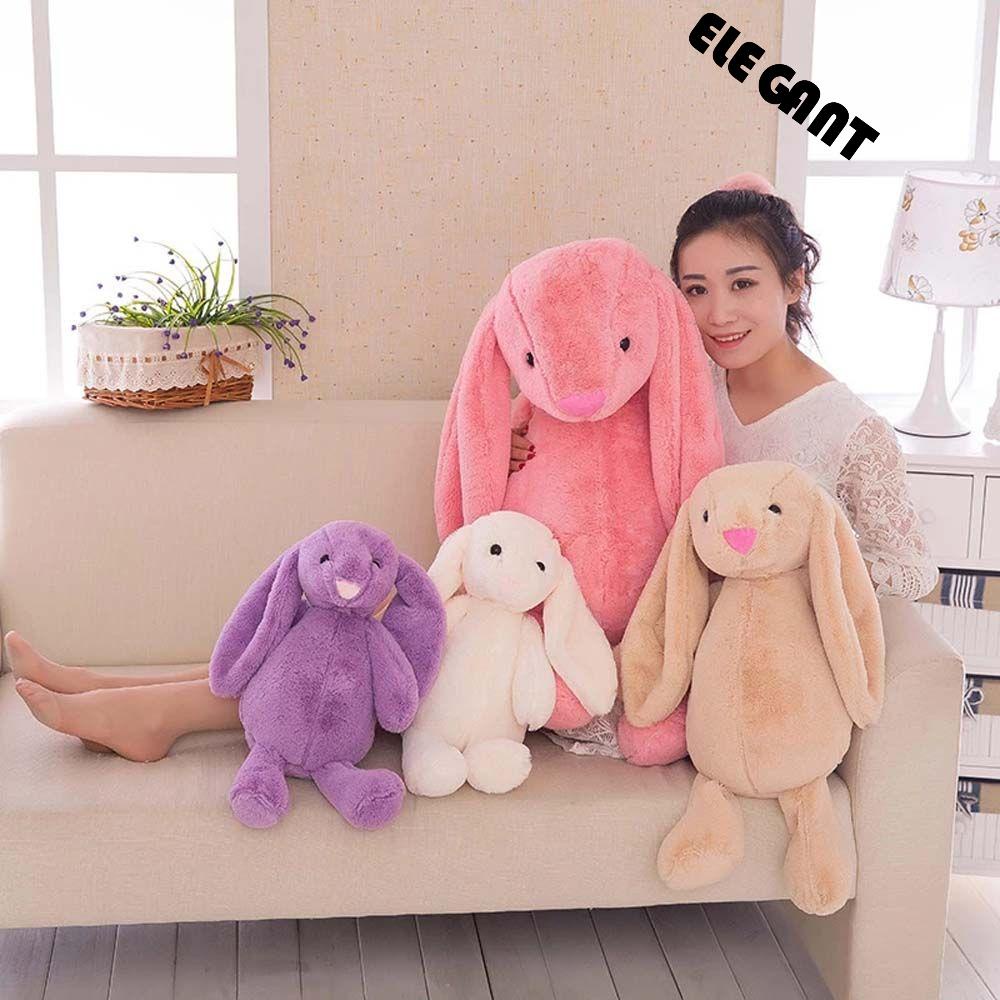 [Elegan] Kelinci Bertelinga Panjang Boneka Plush Lucu Jaring Merah Malu Anak Anak Hadiah Boneka Kelinci Hewan Boneka Mainan